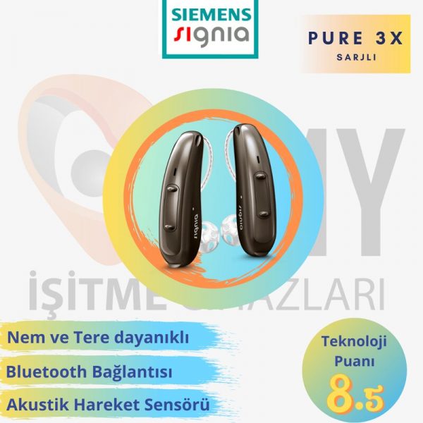 siemens signia pure 3x sarjlı işitme cihazı emy işitme
