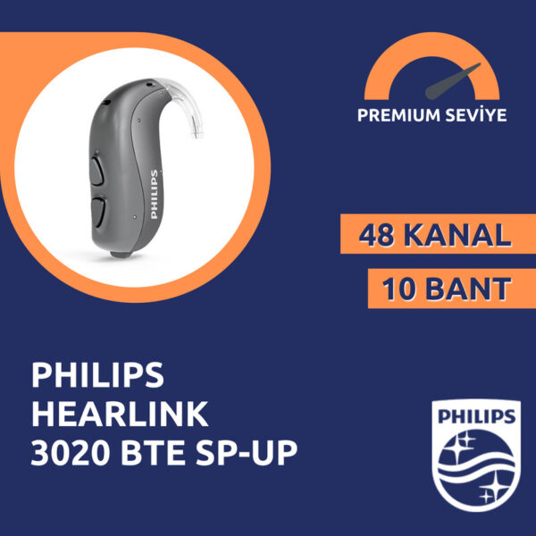 Philips Hearlink 3020 BTE SP-UP ileri derece kayba uygun işitme cihazı fiyat emy işitme cihazları