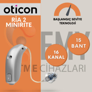 Oticon ria 2 minirite uygun fiyatlı işitme cihazı emy işitme